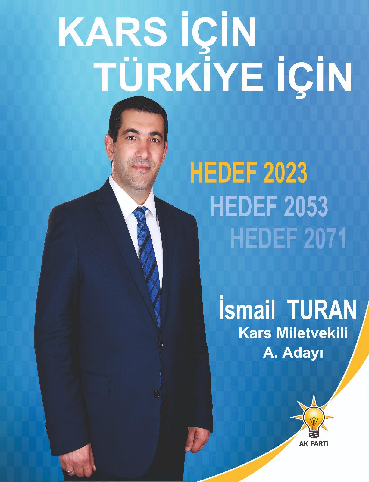 yer Tuna güçlü  Karslı İşadamı İsmail Turan, AK Parti Kars Milletvekili Aday Adayı  başvurusunu yaptı.
